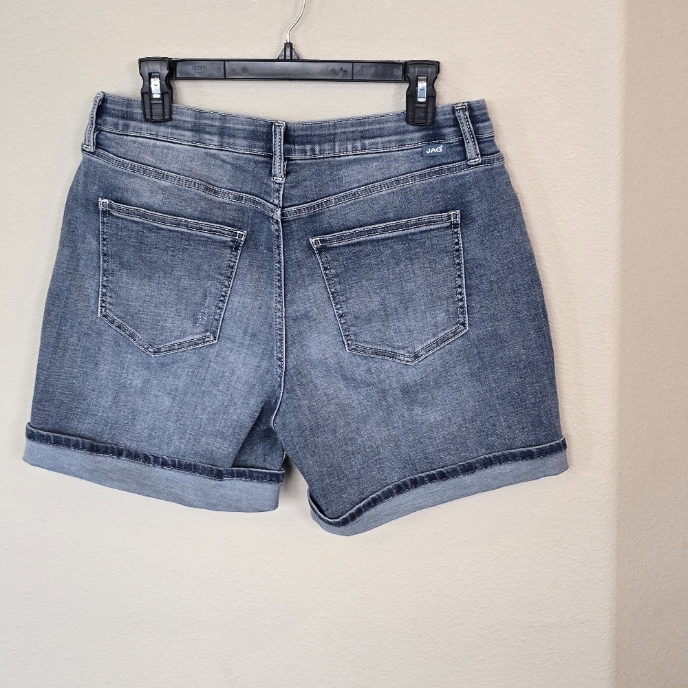 JAG Alex Boyfriend High Rise Casual Denim Jean Shorts Womens 8 - Picture 4 of 13